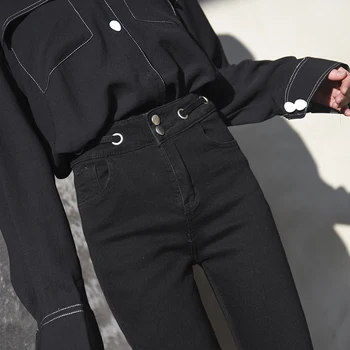 2019 Streetwear High Waist Skinny Jeans Woman Plus Size Black Mom Stretch jeans Ladies Ripped women jeans Pants jeans mujer
2019 Streetwear High Waist Skinny Jeans Woman Plus Size Black Mom Stretch jeans Ladies Ripped women jeans Pants jeans mujer