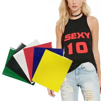 Heat transfer vinyl iron on DIY T shirts 6 sheet 10*12 inch HTV vinyl easy to cut transfer film fashion trend home decor clothes
Heat transfer vinyl iron on DIY T shirts 6 sheet 10*12 inch HTV vinyl easy to cut transfer film fashion trend home decor clothes