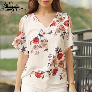 New 2018 Summer Short Sleeve Women Clothing Fashion Plus Size Print Chiffon Women Shirt Blouse V-neck Women Tops Blusas D704 30
New 2018 Summer Short Sleeve Women Clothing Fashion Plus Size Print Chiffon Women Shirt Blouse V-neck Women Tops Blusas D704 30