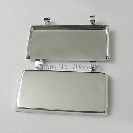 25x50mm Blank Rectangle Deep Wall Bezel with 2 Bails Pendant Base 1"x2" Resin Cabochons Settings DIY Findings Multi-color Plated
25x50mm Blank Rectangle Deep Wall Bezel with 2 Bails Pendant Base 1"x2" Resin Cabochons Settings DIY Findings Multi-color Plated