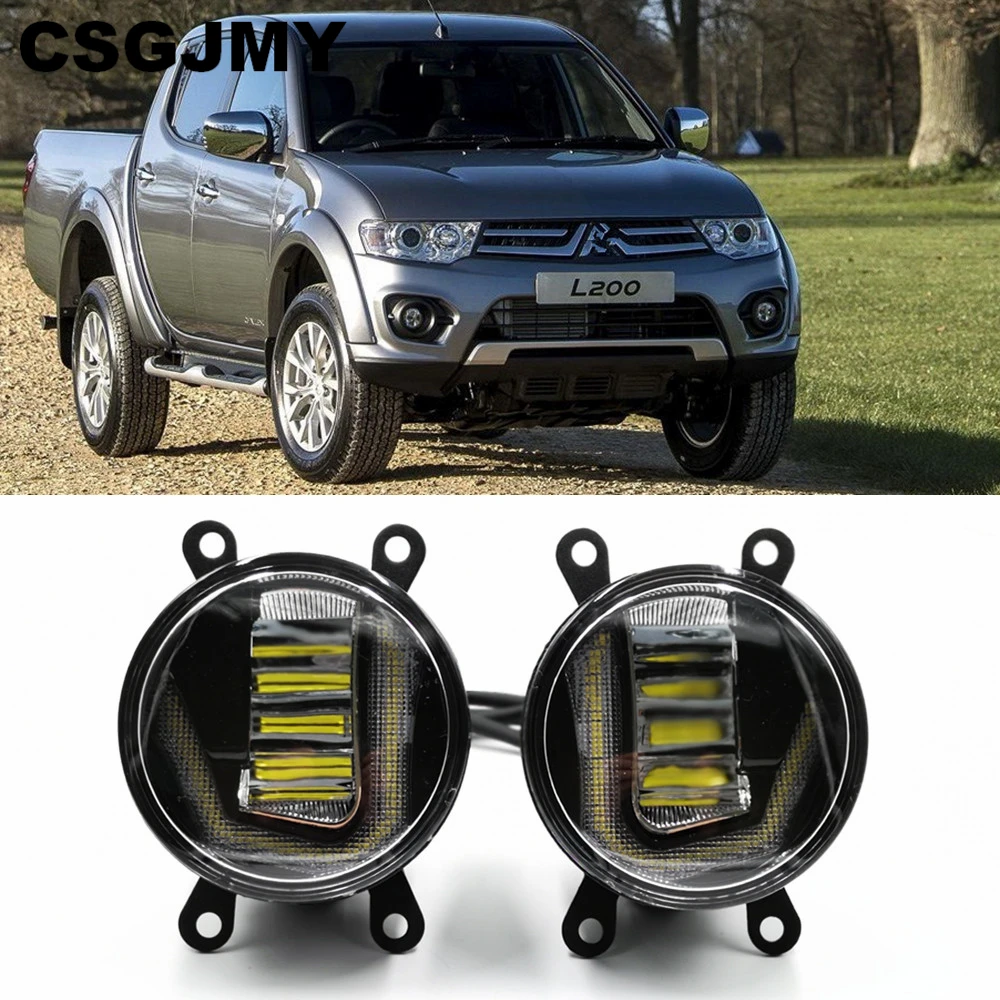 3-IN-1 Functions LED DRL Daytime Running Light Car Projector Fog Lamp with yellow signal For Mitsubishi Triton L200 2013 - 2017
3-IN-1 Functions LED DRL Daytime Running Light Car Projector Fog Lamp with yellow signal For Mitsubishi Triton L200 2013 - 2017