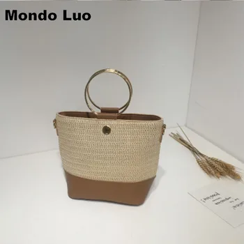 2018 New Summer Retro Circular Handbag Holiday Beach Woven Single Shoulder Bag.
2018 New Summer Retro Circular Handbag Holiday Beach Woven Single Shoulder Bag.