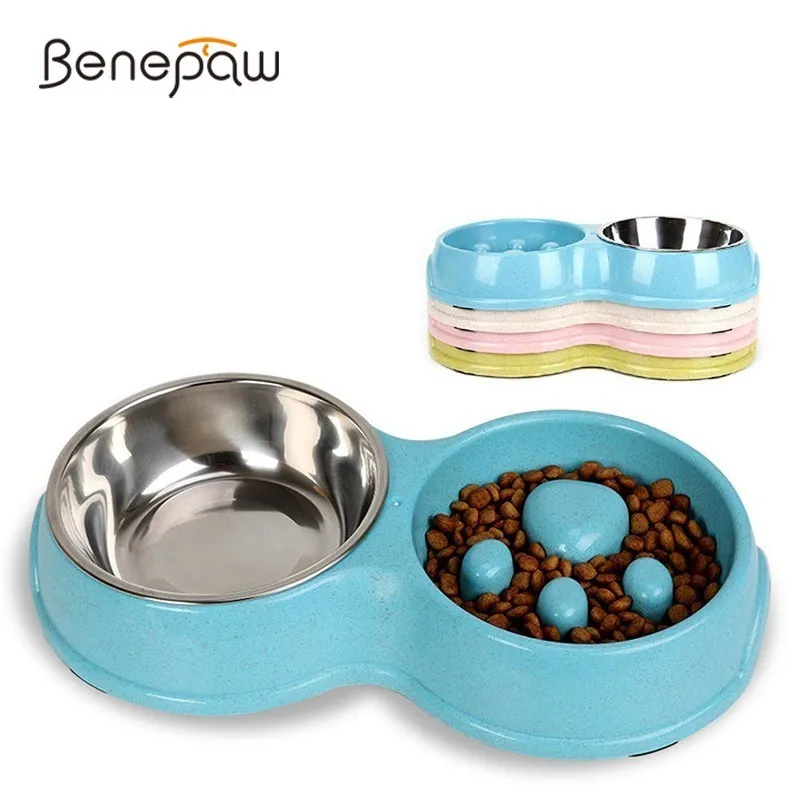 Benepaw Eco Friendly Slow Feeder Double Dog Bowl For Dogs Cats Quality Stainless Steel Anti Slip Pet Food Doggy Bowl Drinking
Benepaw Eco Friendly Slow Feeder Double Dog Bowl For Dogs Cats Quality Stainless Steel Anti Slip Pet Food Doggy Bowl Drinking
