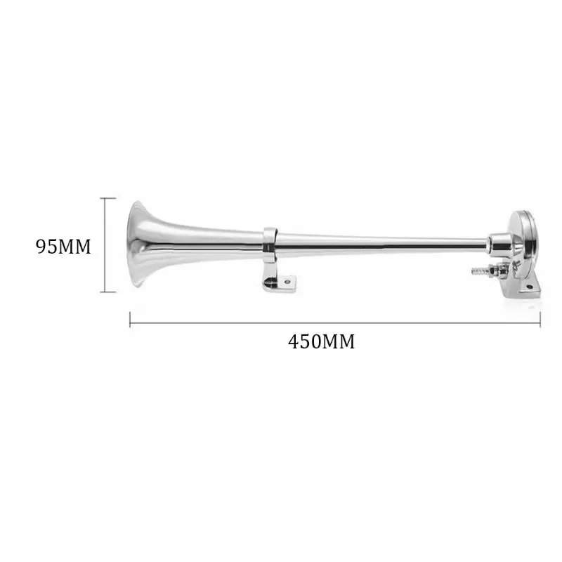 New Universal 17 Inch 150DB Loud Car Air Horn 12V 110 Hertz Single Trumpet Compressor for Trucks Cars Automobiles qiang
New Universal 17 Inch 150DB Loud Car Air Horn 12V 110 Hertz Single Trumpet Compressor for Trucks Cars Automobiles qiang