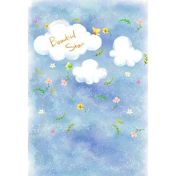 Cartoon Photography Backdrops White Clouds Flowers Backgrounds for Photo Studio Children Kid Vinyl Cloth Fundo Fotografia Custom
Cartoon Photography Backdrops White Clouds Flowers Backgrounds for Photo Studio Children Kid Vinyl Cloth Fundo Fotografia Custom
