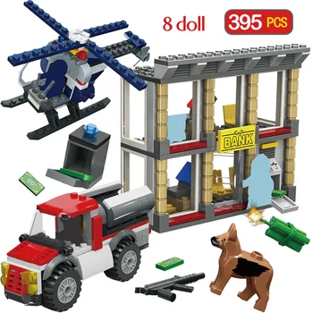 395pcs Military Police Bank Robbery Building Blocks Compatible City Police Car WW2 Fighter Figures Brick Toys For Kids
395pcs Military Police Bank Robbery Building Blocks Compatible City Police Car WW2 Fighter Figures Brick Toys For Kids