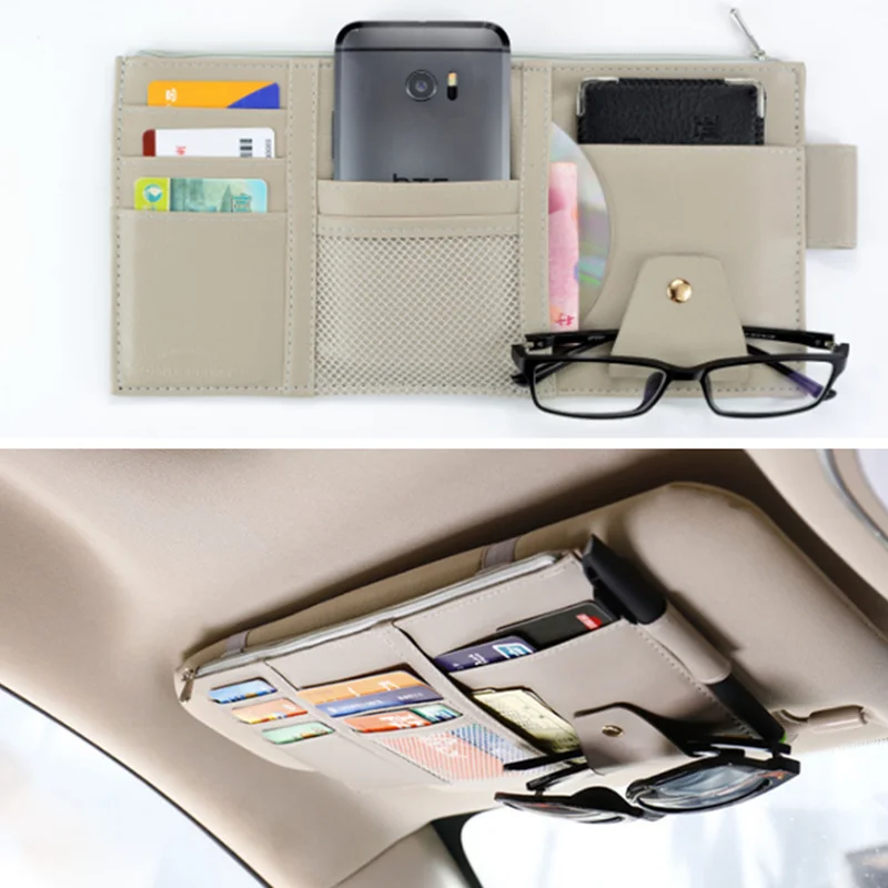 Car styling Sun Visor Holder Multifunction Organizer Pouch for SsangYong Actyon Turismo Rodius Rexton Korando Kyron Musso Sports
Car styling Sun Visor Holder Multifunction Organizer Pouch for SsangYong Actyon Turismo Rodius Rexton Korando Kyron Musso Sports