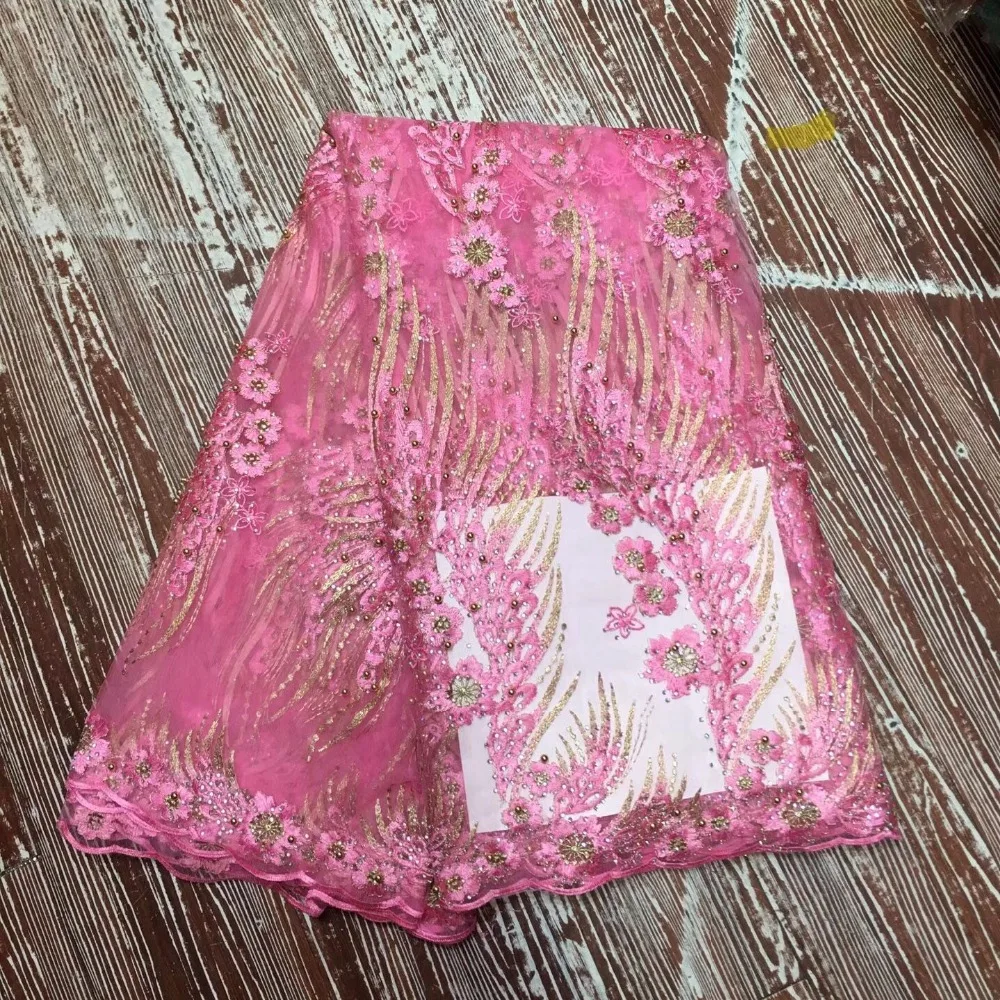 2018 pink Latest French Nigerian Laces Fabrics High Quality Tulle African Laces Fabric Wedding African French Tulle Lace YYZ0329
2018 pink Latest French Nigerian Laces Fabrics High Quality Tulle African Laces Fabric Wedding African French Tulle Lace YYZ0329
