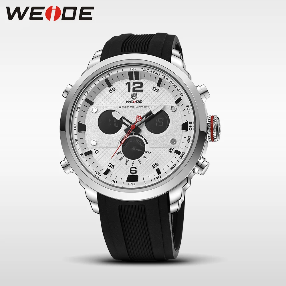 WEIDE mens watch sport digital display luxury brand silicone black army quartz waterproof fashion calendar casual alarm clock
WEIDE mens watch sport digital display luxury brand silicone black army quartz waterproof fashion calendar casual alarm clock