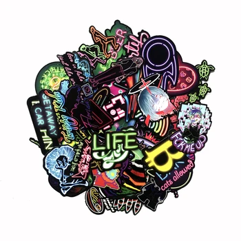TD ZW 25pcs 75pcs 100pcs Neon Light Stickers For Snowboard Laptop Luggage Car Fridge Car- Styling Vinyl Decal Home Stickers 
TD ZW 25pcs 75pcs 100pcs Neon Light Stickers For Snowboard Laptop Luggage Car Fridge Car- Styling Vinyl Decal Home Stickers