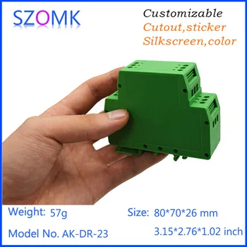 10pcs/lot high quality plastic din rail housing electronics case 80*70*MM electronic din rail box SOMK
10pcs/lot high quality plastic din rail housing electronics case 80*70*MM electronic din rail box SOMK