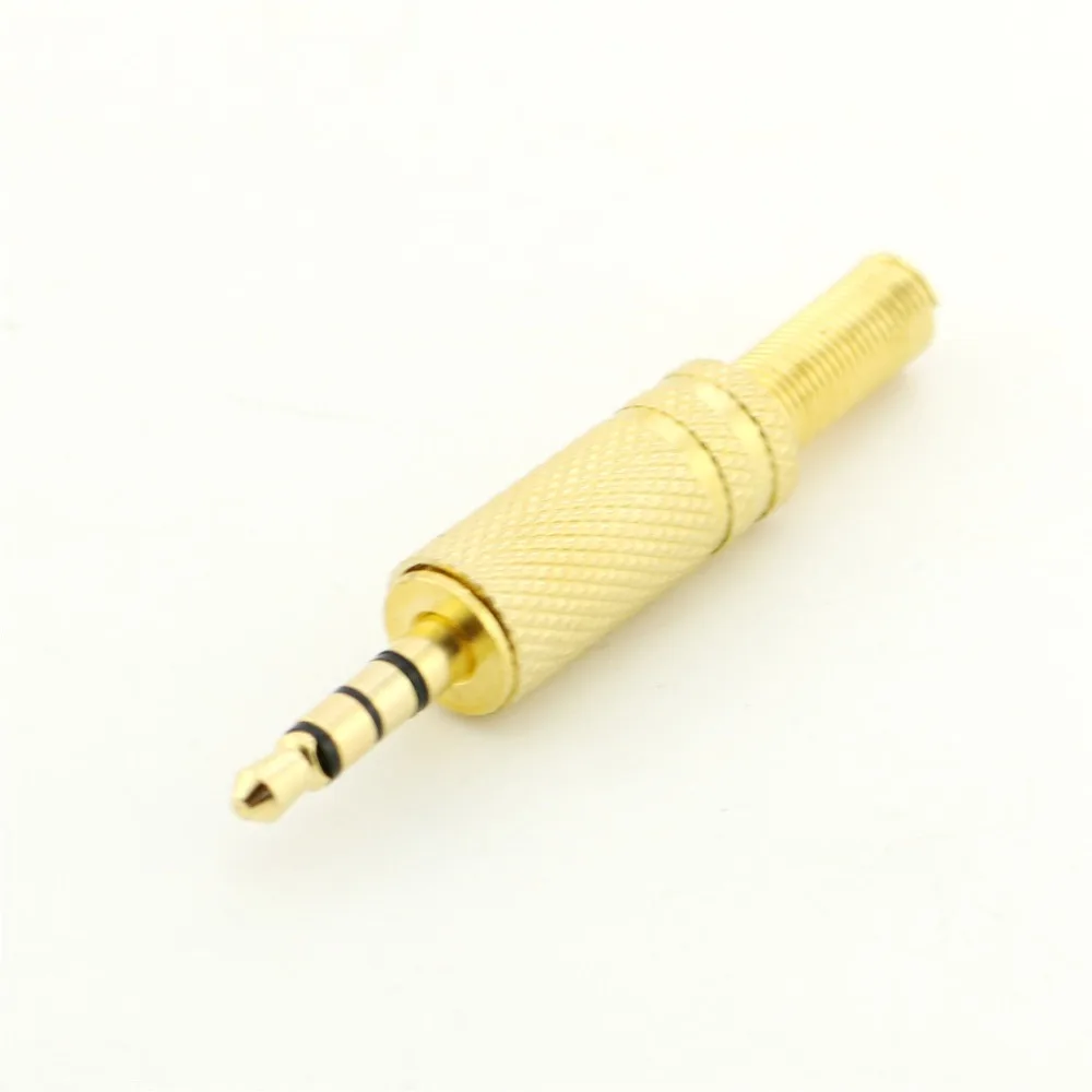1x Gold Plated 3.5mm 1/8" 4 Pole 4 Way TRRS Stereo Male Plug Audio Connector Adapter Soldering Connector
1x Gold Plated 3.5mm 1/8" 4 Pole 4 Way TRRS Stereo Male Plug Audio Connector Adapter Soldering Connector