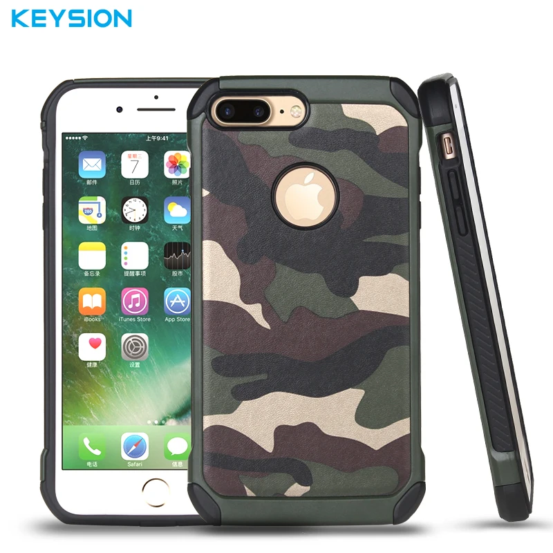 KEYSION Phone Case for iPhone 7 7Plus 2in1 Armor Hybrid Plastic+TPU Army Camo Camouflage Back cover for iPhone7 7 Plus
KEYSION Phone Case for iPhone 7 7Plus 2in1 Armor Hybrid Plastic+TPU Army Camo Camouflage Back cover for iPhone7 7 Plus