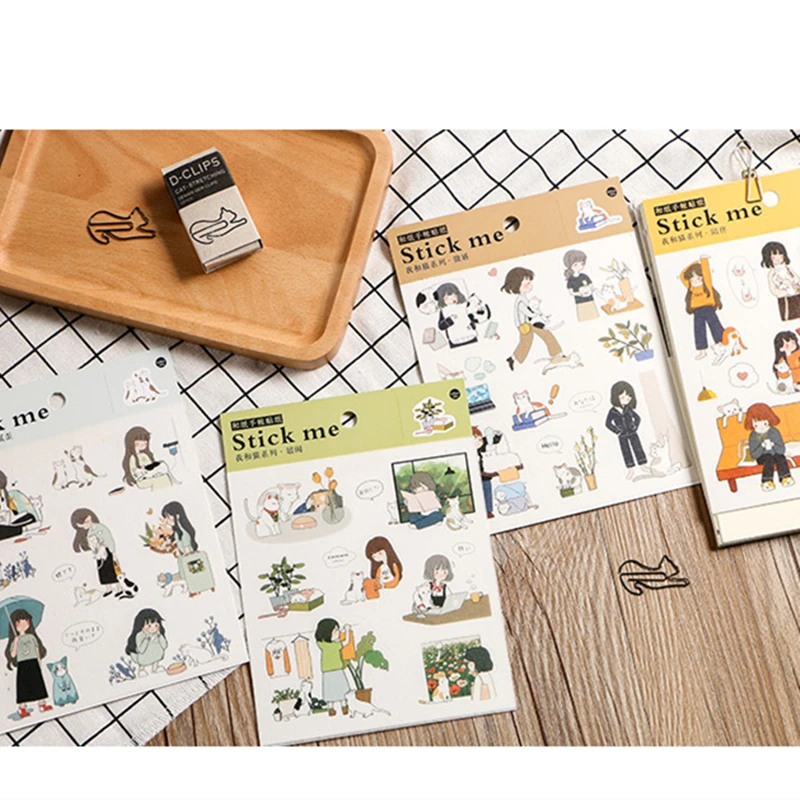 Infeel.me cat and me paper diary sticker Decoration label sticker pack 1 lot = 1 pack
Infeel.me cat and me paper diary sticker Decoration label sticker pack 1 lot = 1 pack