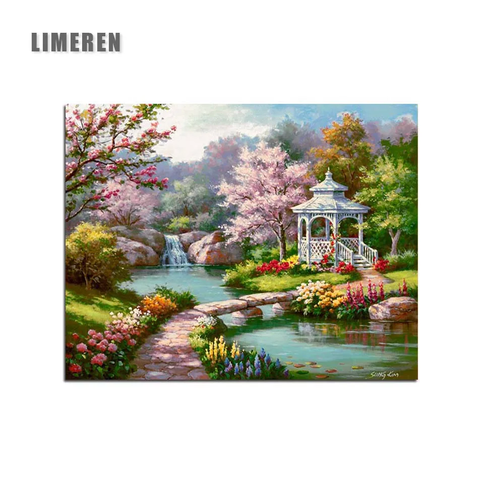 

Wonderland Spring Scenery Landscape DIY Oil Digital Painting By Numbers Modern Wall Art Picture For Home Wall Artwork