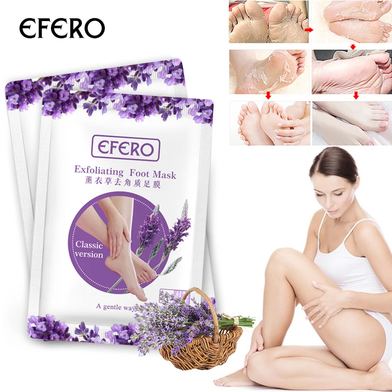 Efero 2pcs=1pair Lavender Exfoliating Foot Mask Scrub Baby Repair Foot Whitening Rejuvenation Remove Dead Skin Foot Care TSLM2
Efero 2pcs=1pair Lavender Exfoliating Foot Mask Scrub Baby Repair Foot Whitening Rejuvenation Remove Dead Skin Foot Care TSLM2
