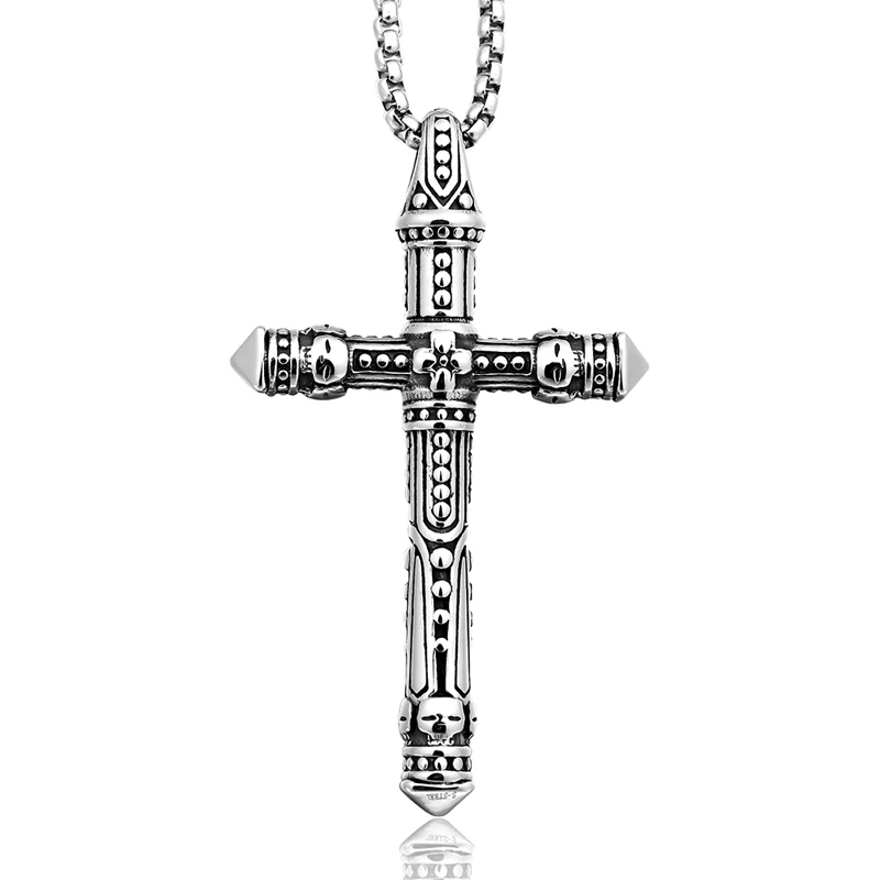 ZMZY Vintage Big Stainless Steel Cross Pendants Necklaces For Men Women Chain Religious Christian Jewelry Gifts 
ZMZY Vintage Big Stainless Steel Cross Pendants Necklaces For Men Women Chain Religious Christian Jewelry Gifts