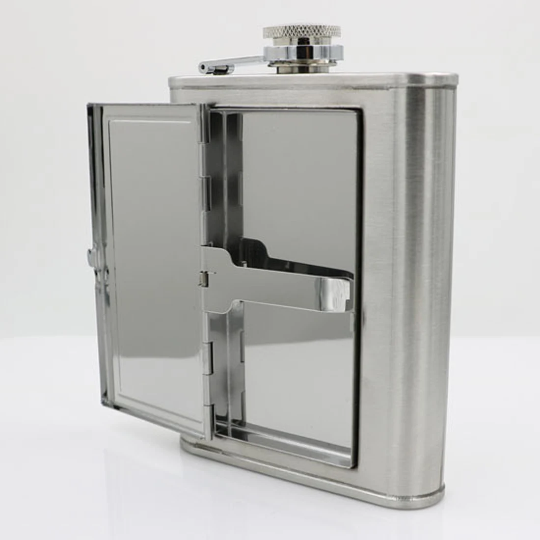 5/6 Ounce Stainless Steel Cigarette Case Hip Flask Included Funnel Flagon Wine Pot Liquor Drinkware Bottle kamp malzemeleri
5/6 Ounce Stainless Steel Cigarette Case Hip Flask Included Funnel Flagon Wine Pot Liquor Drinkware Bottle kamp malzemeleri