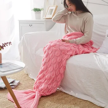 NEW Mermaid Tail Super Soft Adults Kids Air Conditioning Sofa Sleeping Bed Yarn Knitted Handmade Crochet Mermaid Blanket 2 Sizes
NEW Mermaid Tail Super Soft Adults Kids Air Conditioning Sofa Sleeping Bed Yarn Knitted Handmade Crochet Mermaid Blanket 2 Sizes