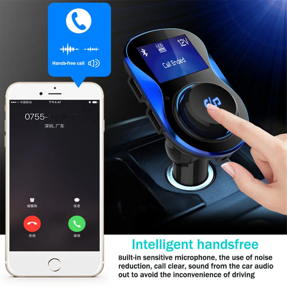Wireless Bluetooth FM Transmitter Modulator FM Car Kit Handsfree Radio USB MP3 Music Player For iPhone
Wireless Bluetooth FM Transmitter Modulator FM Car Kit Handsfree Radio USB MP3 Music Player For iPhone