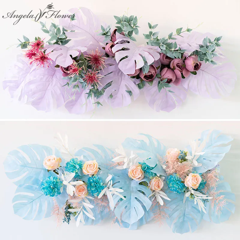 Custom artificial flower arrangement turtle leaf flower row roal lead arch DIY wedding backdrop arch decor flower wall design
Custom artificial flower arrangement turtle leaf flower row roal lead arch DIY wedding backdrop arch decor flower wall design