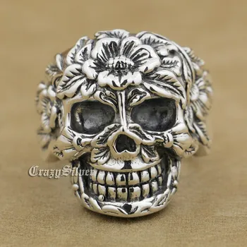 Flower Skull Mens 925 Sterling Silver Biker Rocker Punk Ring 9W005 US Size 7 to 15
Flower Skull Mens 925 Sterling Silver Biker Rocker Punk Ring 9W005 US Size 7 to 15