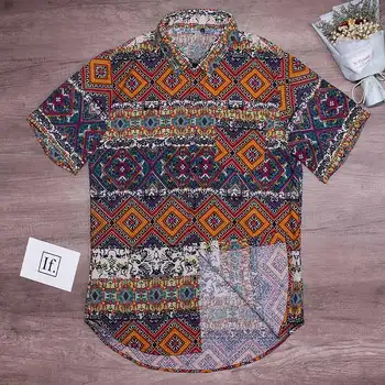 Hawaiian Men's Floral Print Short Sleeve Shirt Beach Button Men Shirts Tops Plus size 5XL 2020 Summer Male Streetwear Clothes
Hawaiian Men's Floral Print Short Sleeve Shirt Beach Button Men Shirts Tops Plus size 5XL 2020 Summer Male Streetwear Clothes