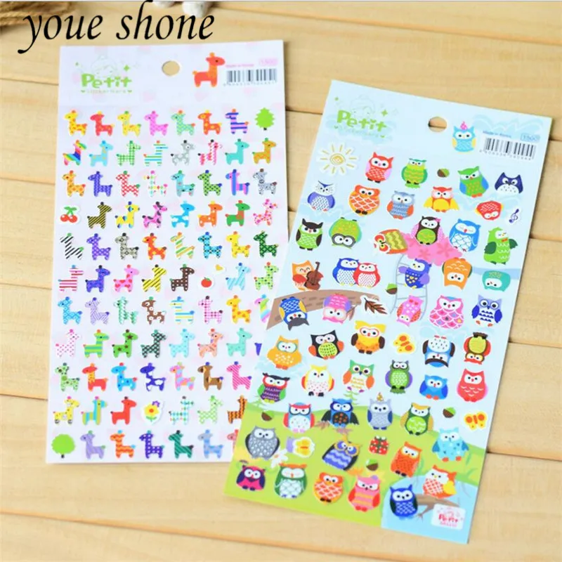 2pcsCreative Cute Cartoon Paper Children's Decorative Stickers DIY Decoration Notebook Stickers Student Stationery Giraffe/Owl
2pcsCreative Cute Cartoon Paper Children's Decorative Stickers DIY Decoration Notebook Stickers Student Stationery Giraffe/Owl