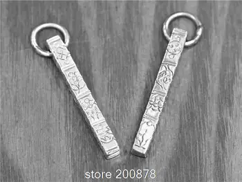 TBP706 Tibetan Antiqued Silvertone Long Bar Eight Auspicious mantras Tibet Buddhist Amulet pendants Wholesale Tibet Man Amulet
TBP706 Tibetan Antiqued Silvertone Long Bar Eight Auspicious mantras Tibet Buddhist Amulet pendants Wholesale Tibet Man Amulet