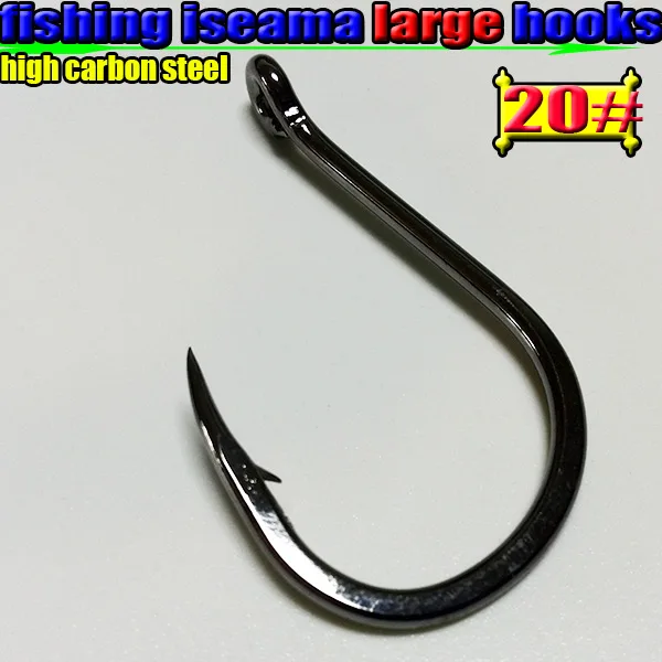 2018 new large fishing iseama hooks big size 14--20# quantity:200pcs/lot high carbon steel
2018 new large fishing iseama hooks big size 14--20# quantity:200pcs/lot high carbon steel