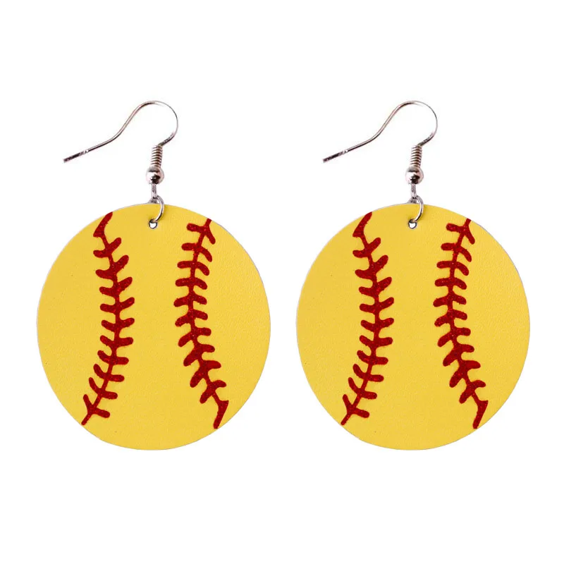 ZWPON 2018 New Baseball Softball Leather Round Earrings Women Geometric Statement Earrings Sport Basketball Jewelry Wholesale
ZWPON 2018 New Baseball Softball Leather Round Earrings Women Geometric Statement Earrings Sport Basketball Jewelry Wholesale