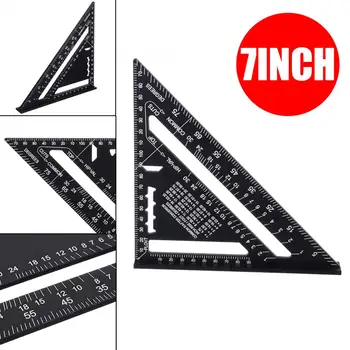 7 inch Metric Triangle Ruler Measurement Gauge Tools Aluminum Alloy Triangle Ruler Woodwork Meausre Tool Black
7 inch Metric Triangle Ruler Measurement Gauge Tools Aluminum Alloy Triangle Ruler Woodwork Meausre Tool Black