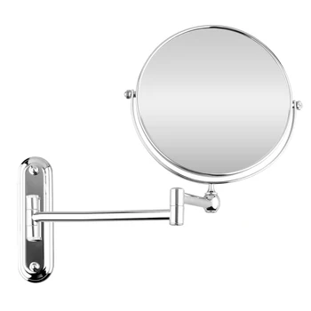 YOST Silver Extending 8 inches cosmetic wall mounted make up mirror shaving bathroom mirror 7x Magnification
YOST Silver Extending 8 inches cosmetic wall mounted make up mirror shaving bathroom mirror 7x Magnification