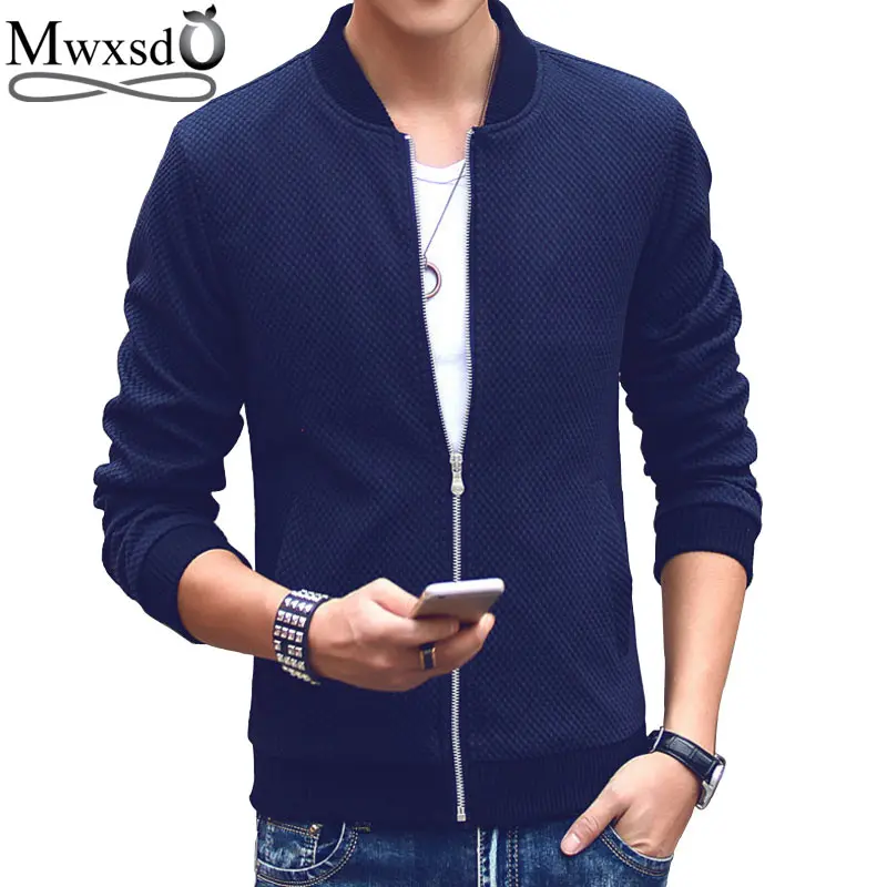 Mwxsd brand autumn men Slim fit knit jacket mens plaid bomber jacket hombres chaqueta jaqueta plus size M-4xl
Mwxsd brand autumn men Slim fit knit jacket mens plaid bomber jacket hombres chaqueta jaqueta plus size M-4xl