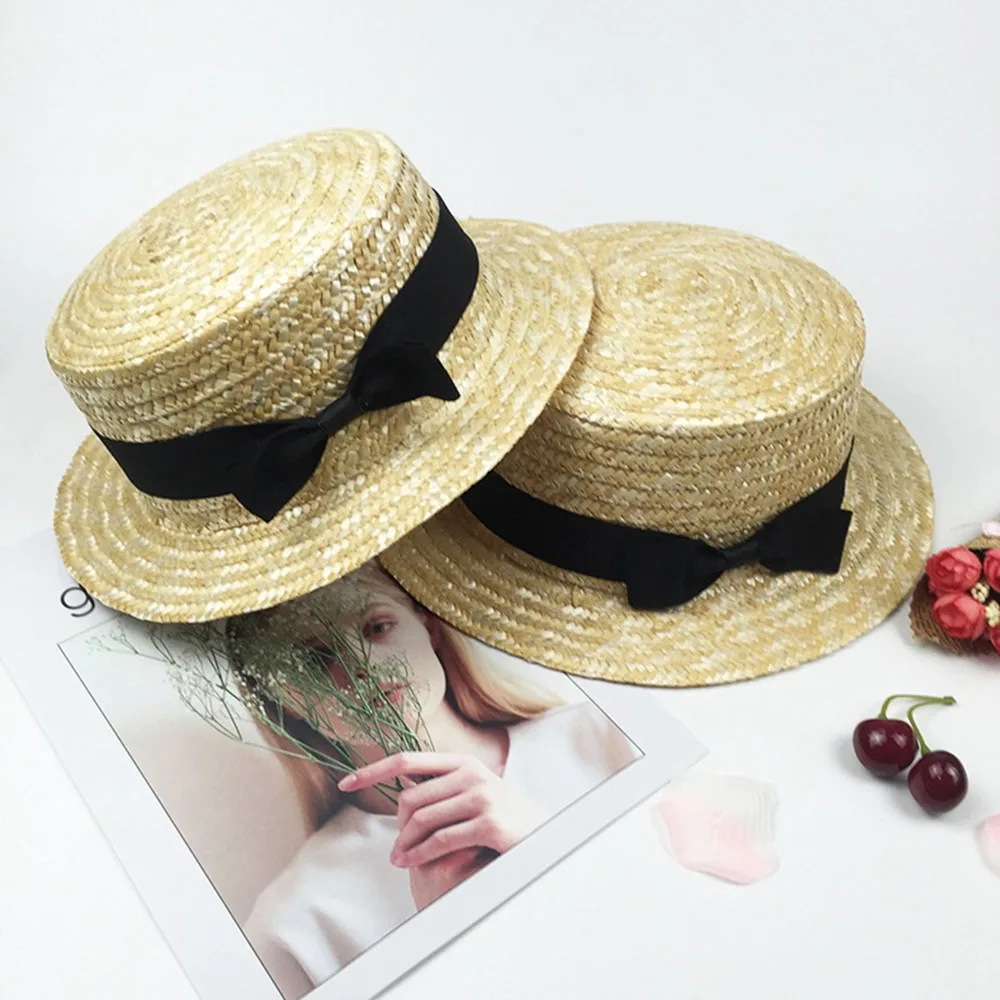 1 PC Child Girls Straw Hat Summer Handmade Bowknot Ribbon Large Brim Straw Cap Sunscreen Sunhat Boater Beach Round Flat Top Hat
1 PC Child Girls Straw Hat Summer Handmade Bowknot Ribbon Large Brim Straw Cap Sunscreen Sunhat Boater Beach Round Flat Top Hat