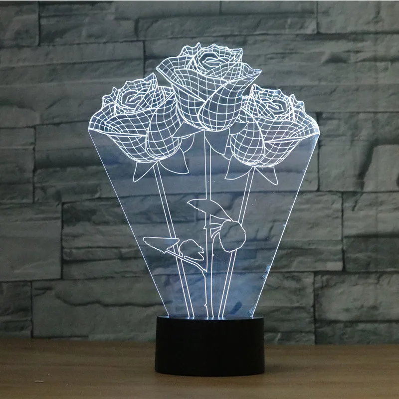 Red Rose Flower Night Light 3D Visual LED Night Light Creative Lava Table Lamp Novelty Lighting luz de noche bathroom light
Red Rose Flower Night Light 3D Visual LED Night Light Creative Lava Table Lamp Novelty Lighting luz de noche bathroom light