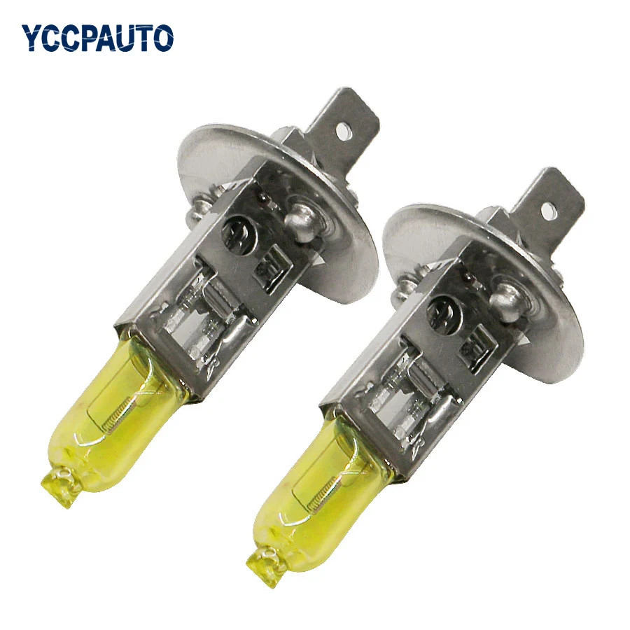 Gfoloza 2Pcs H1 55W bulbs Car Halogen Headlight Yellow 3200K-3500K Quartz Glass Xenon Automobile Head Fog Lamp 12V
Gfoloza 2Pcs H1 55W bulbs Car Halogen Headlight Yellow 3200K-3500K Quartz Glass Xenon Automobile Head Fog Lamp 12V