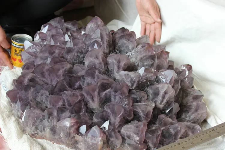 61KG (134.4LB) Huge Natural Amethyst Quartz Crystal Cluster Points ,Rock Specimens,Original Brazil Cluster
61KG (134.4LB) Huge Natural Amethyst Quartz Crystal Cluster Points ,Rock Specimens,Original Brazil Cluster