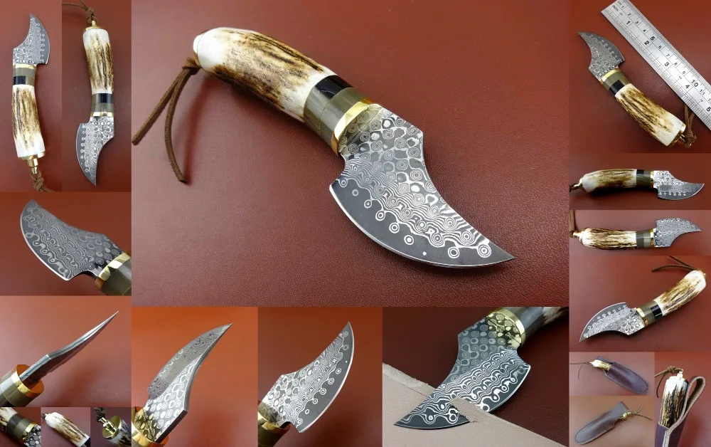1pc Leather Craft Antlers Handle Japan Damascus Steel Cutting Cutter Knife Tool - Sewing Stitching Carving Stamp Skiver Beveler
1pc Leather Craft Antlers Handle Japan Damascus Steel Cutting Cutter Knife Tool - Sewing Stitching Carving Stamp Skiver Beveler