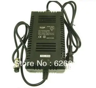 Image Free Shipping 24V 3 Prong Battery Charger for most electric scooters and vehicles including Razor scooters Scooter Part