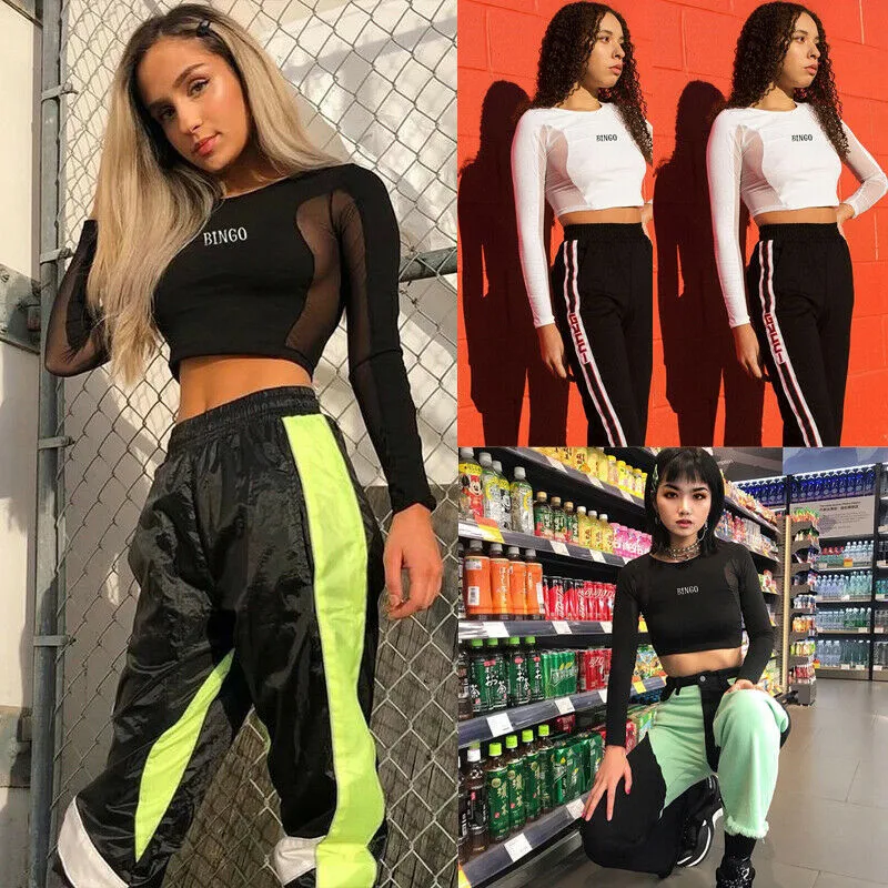 Fashion Casual Slim Sexy Women Black White Long Sleeve Check Checkerboard Sheer Mesh Crop Top S,M,L Pullover Clothes
Fashion Casual Slim Sexy Women Black White Long Sleeve Check Checkerboard Sheer Mesh Crop Top S,M,L Pullover Clothes