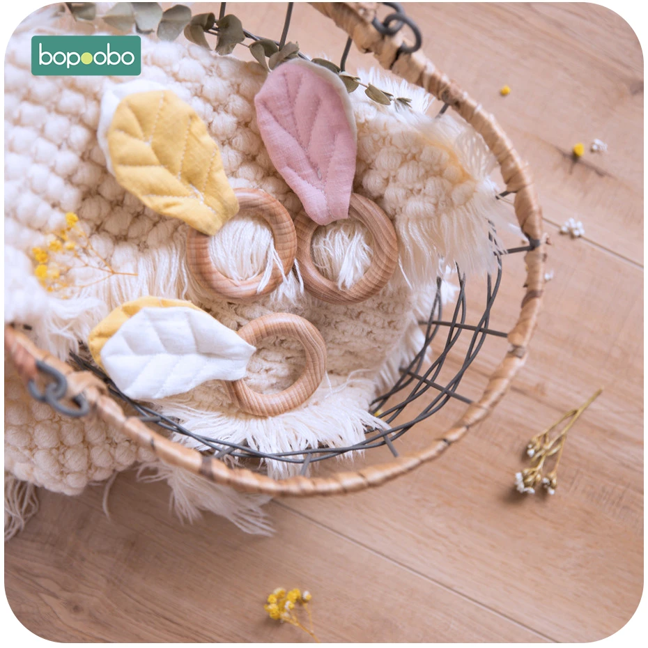 Bopoobo 1pc 54mm Beech Wooden Rings Teething Rodent DIY Leaves Accessories Food Grade Wooden Baby Teether New Born Infant Toys
Bopoobo 1pc 54mm Beech Wooden Rings Teething Rodent DIY Leaves Accessories Food Grade Wooden Baby Teether New Born Infant Toys