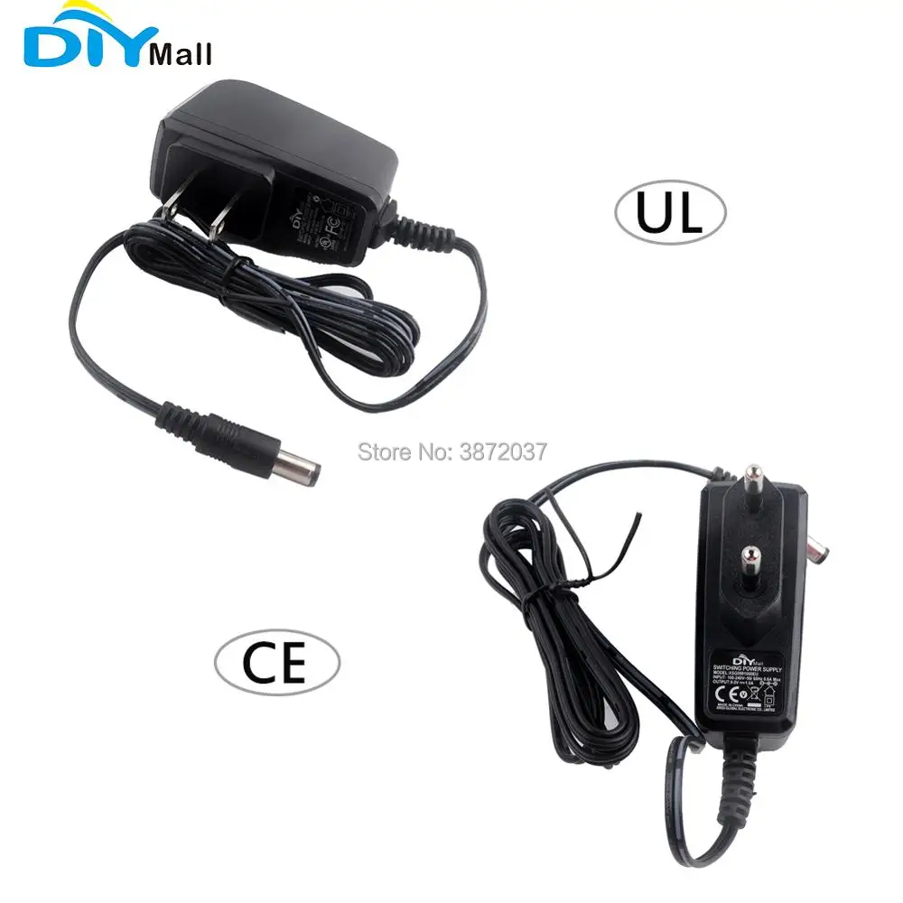 DIYmall AC Power Supply 9V 1A Adapter EU Plug with CE Certiifcation US Plug with UL Certiifcation for Arduino UNO MEGA Duemilano
DIYmall AC Power Supply 9V 1A Adapter EU Plug with CE Certiifcation US Plug with UL Certiifcation for Arduino UNO MEGA Duemilano