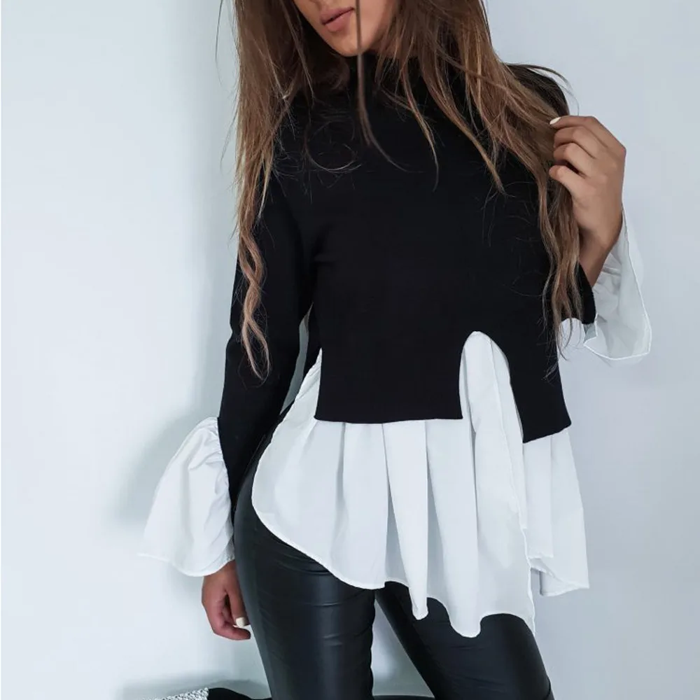 2019 Fashion Women's Shirt Long Sleeve Sweater Ladies Sweat Dress Jumper Pullover Tops Cotton Casual Black White Gray
2019 Fashion Women's Shirt Long Sleeve Sweater Ladies Sweat Dress Jumper Pullover Tops Cotton Casual Black White Gray