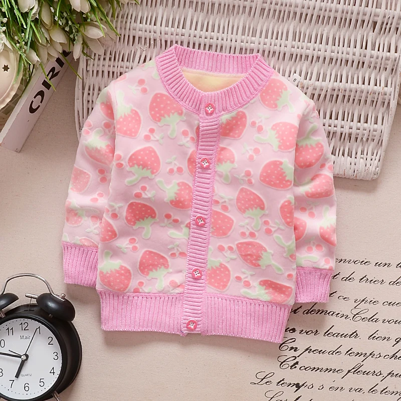(1piece /lot) cotton 2018 cartoon The pink strawberry baby girl coat 0-1 year old
(1piece /lot) cotton 2018 cartoon The pink strawberry baby girl coat 0-1 year old