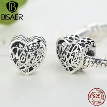 BISAER 925 Sterling Silver MOTHER & SON Charms Heart Shape Beads Fit Charms Bracelets & Necklaces Silver 925 Jewelry EDC083
BISAER 925 Sterling Silver MOTHER & SON Charms Heart Shape Beads Fit Charms Bracelets & Necklaces Silver 925 Jewelry EDC083