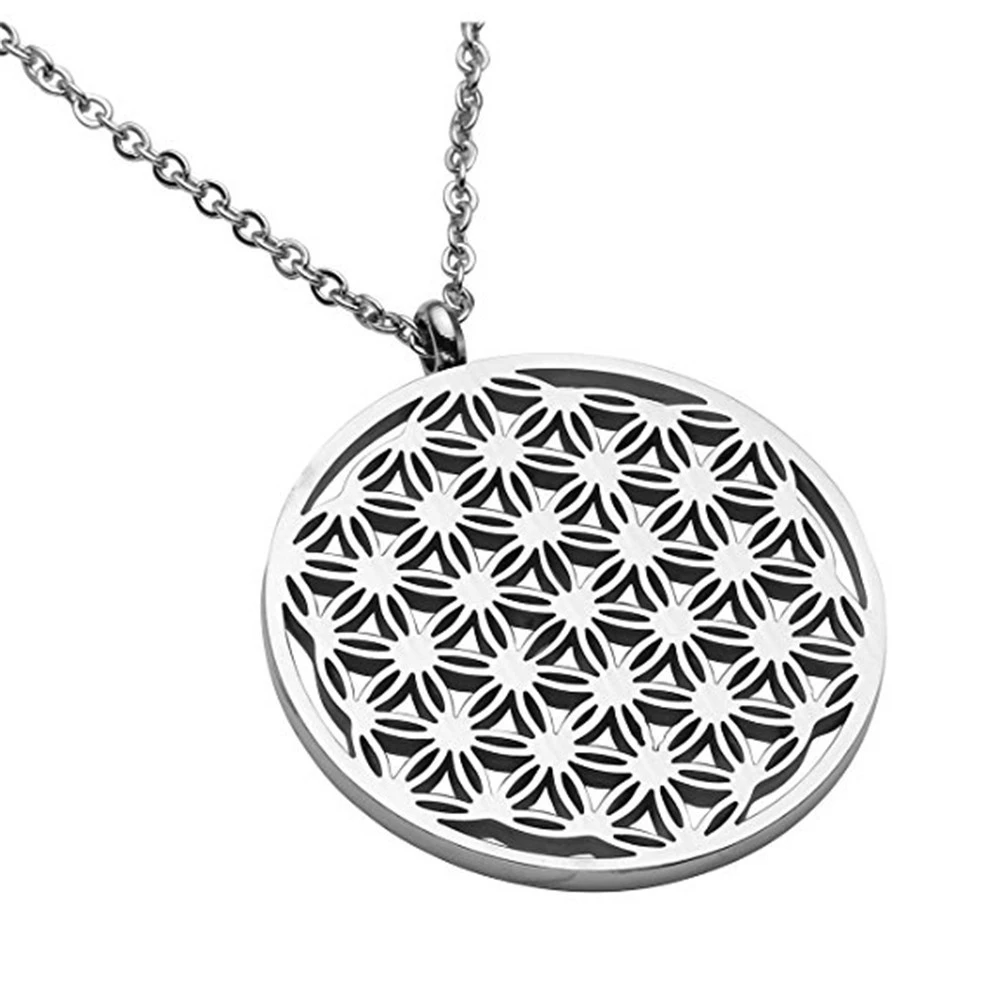 Mens Stainless Steel Flower Of Life Mandala Pendant Sacred Geometry Spiritual Necklace Women Ancient Egyptian Jewelry Wicca Paga
Mens Stainless Steel Flower Of Life Mandala Pendant Sacred Geometry Spiritual Necklace Women Ancient Egyptian Jewelry Wicca Paga