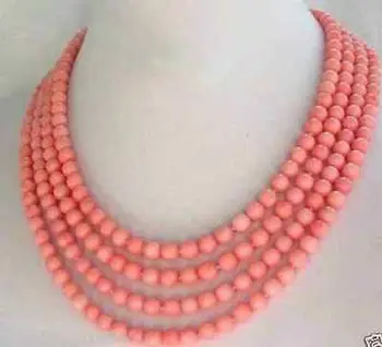 new Style Hot sale*****Fashion jewelry 4 Strands 5-6mm Pink Coral Necklace 16" 19"Fashion Wedding Party Jewellery
new Style Hot sale*****Fashion jewelry 4 Strands 5-6mm Pink Coral Necklace 16" 19"Fashion Wedding Party Jewellery