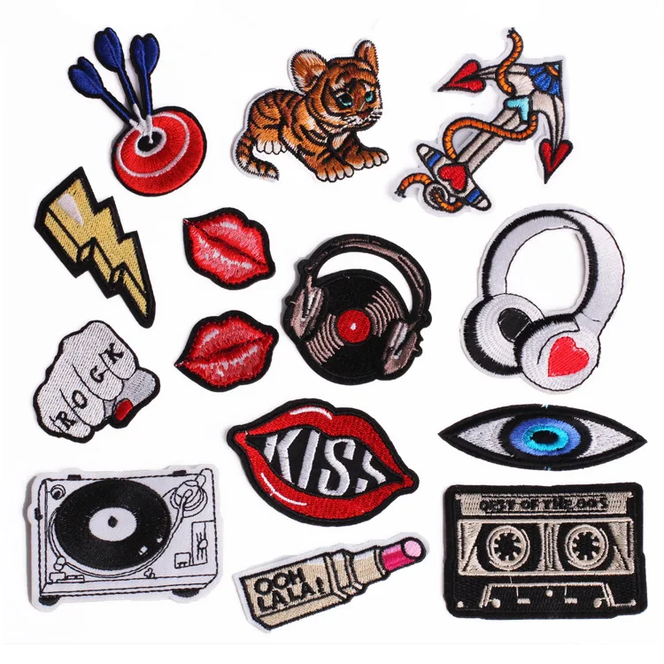 Cartoon Tiger Red Mouth Hand Musical Patches for Clothing Embroidered Iron on Patch for Jeans Sticker Clothes Badges Accessories
Cartoon Tiger Red Mouth Hand Musical Patches for Clothing Embroidered Iron on Patch for Jeans Sticker Clothes Badges Accessories