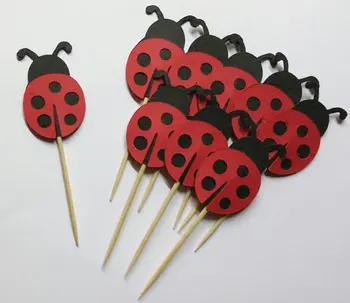 double-sided ladybug wedding cupcake toppers birthday Food Picks toothpick Bridal baby shower Bachelorette party decorations
double-sided ladybug wedding cupcake toppers birthday Food Picks toothpick Bridal baby shower Bachelorette party decorations